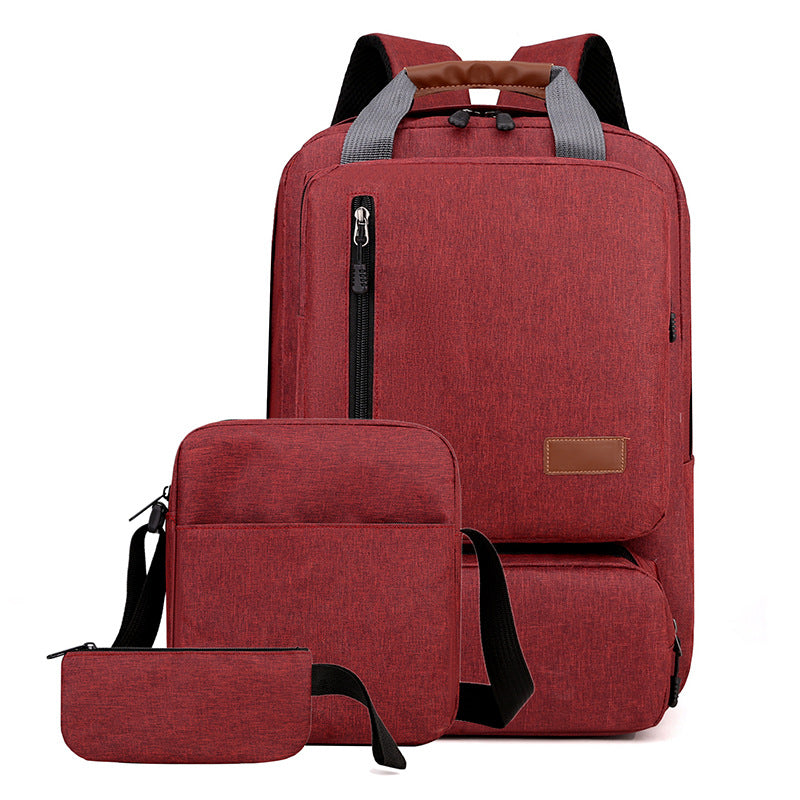 Men's Three-piece Inch Computer Business Commute Large Backpacks