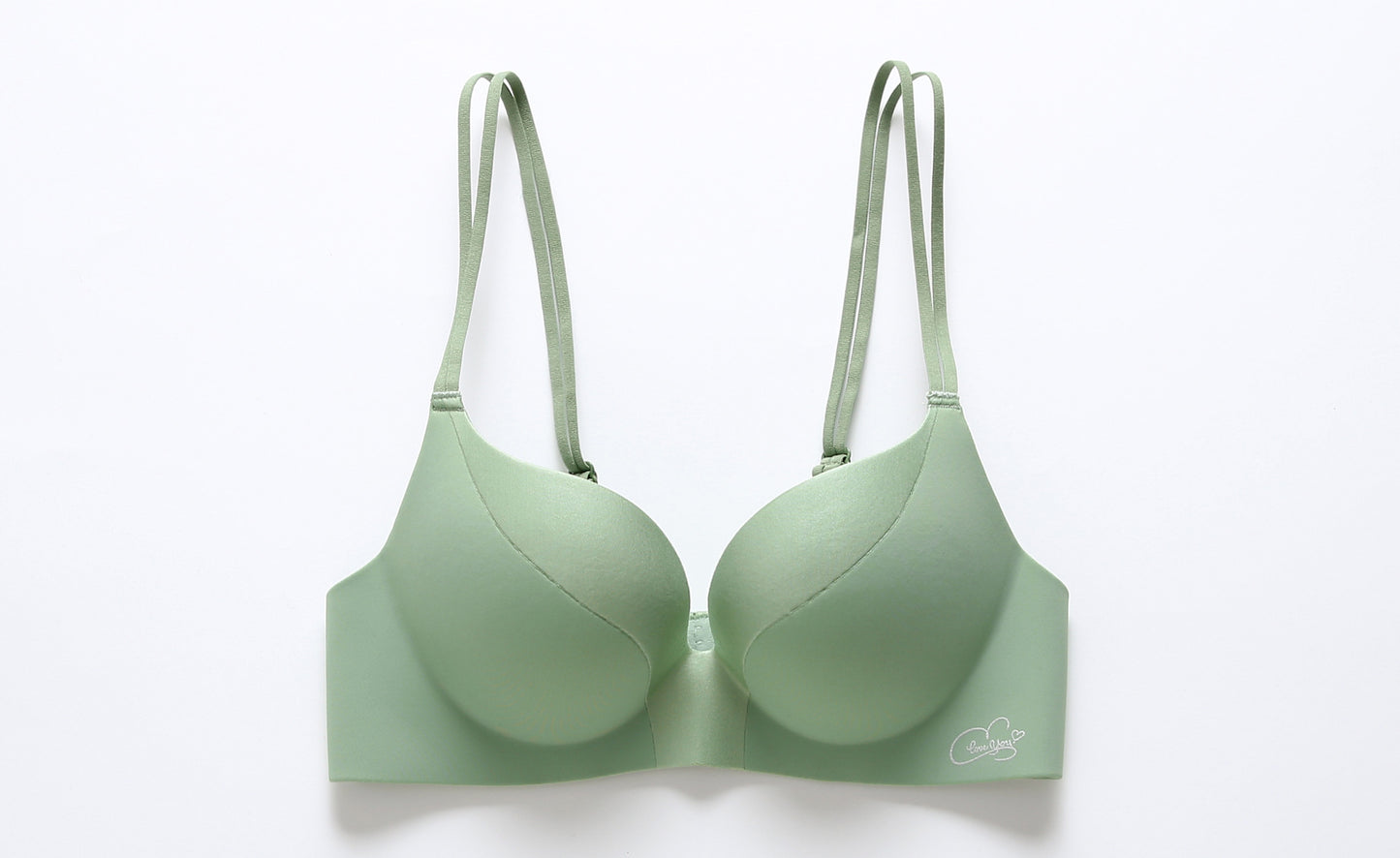 Women's One-piece Seamless Wireless Glossy Underwear Push-up Everyday Bras