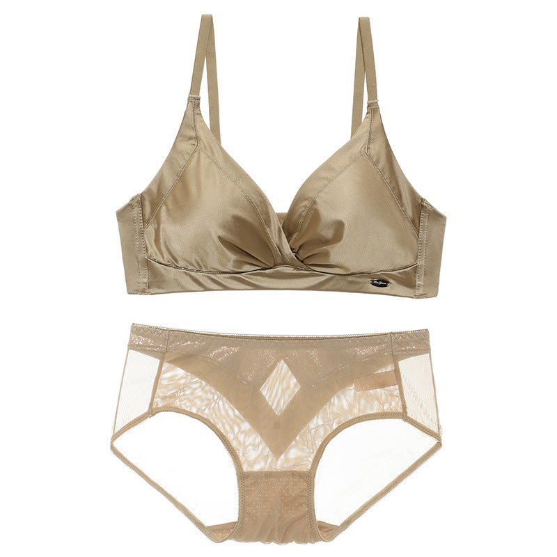 Women's Boer Cool Thin Fashion Sexy Wireless Lingerie Sets
