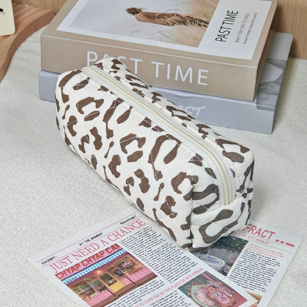 Wind Large Capacity Fabric Bow Printing Buggy Minority Simple Stationery Bags