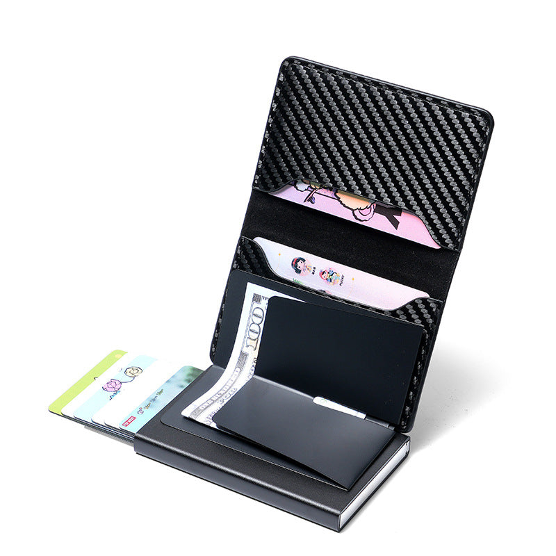 Tracker Cassette Carbon Fiber Automatic Pop-up Card Holder