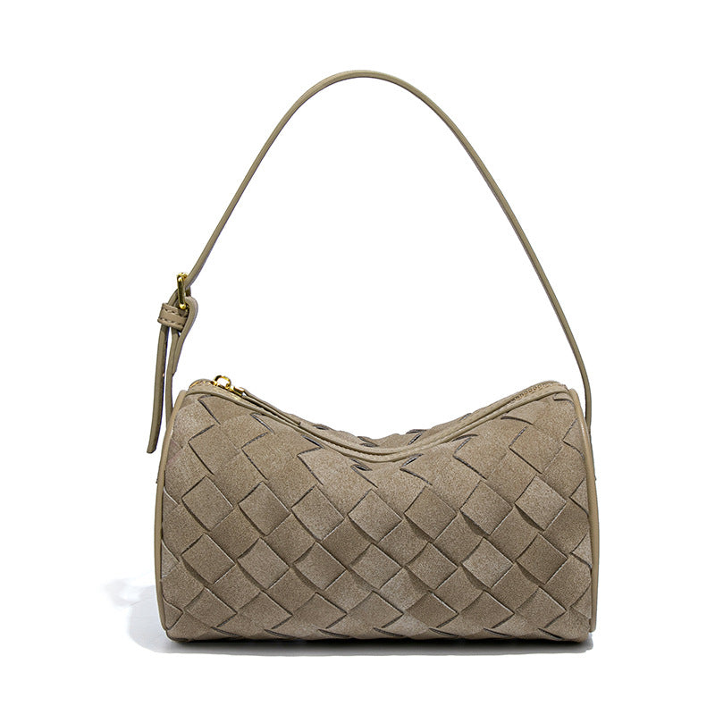Women's Frosted Suede Woven Cylinder For Today Popular Bags