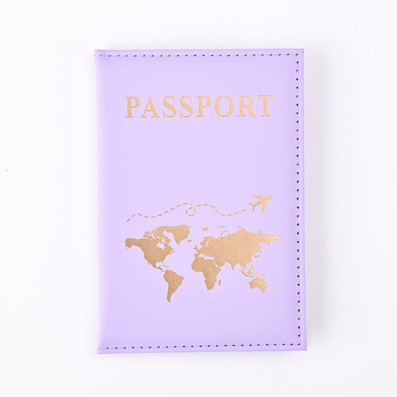 Plain Skin Feeling Passport Cover Ticket Card Holder