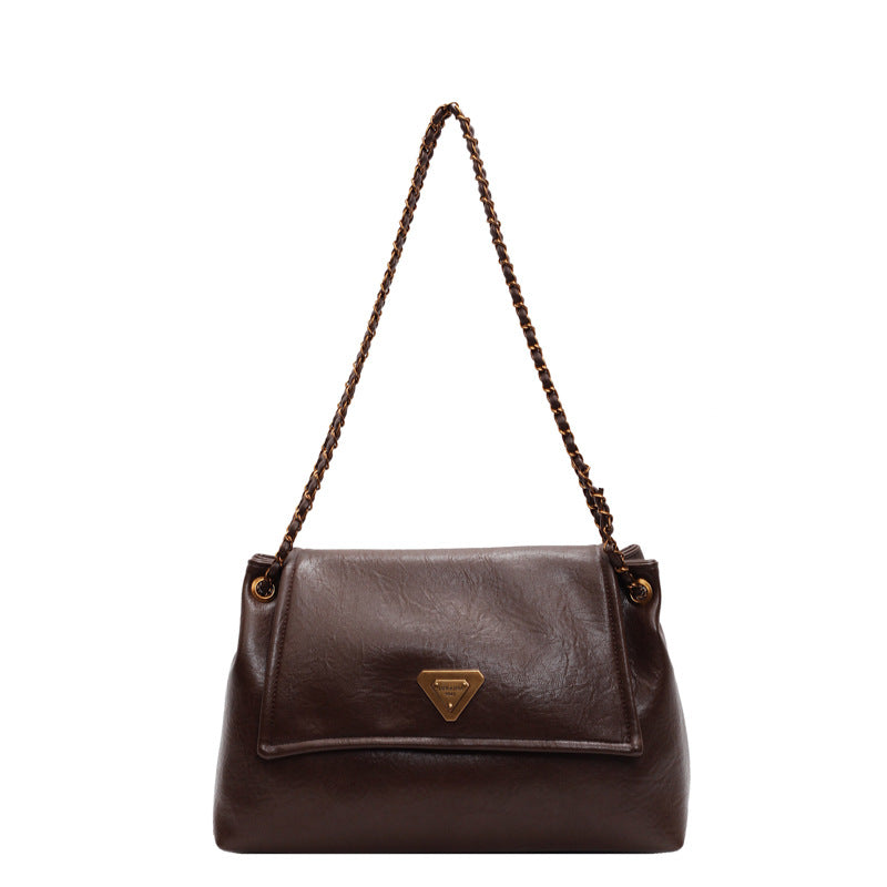 Women's Retro Large Capacity Fashion Chain Portable Shoulder Bags