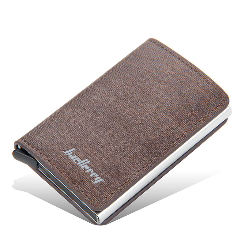 Women's & Men's & Neutral Metal Aluminum Automatic Pop-up Card Holder