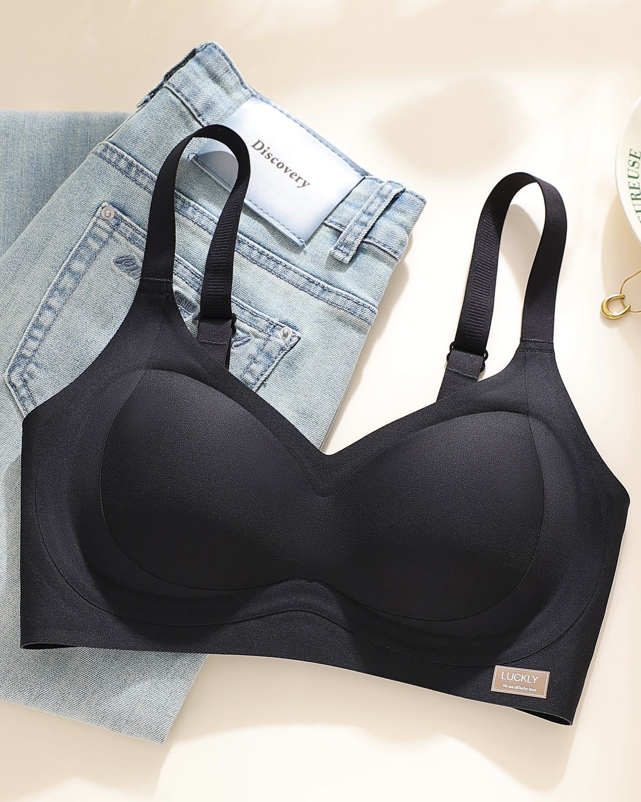 Women's Wireless Seamless Underwear Palm Full Fixed Bras