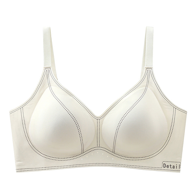 Women's Small Chest Push Up Large Ring Everyday Bras