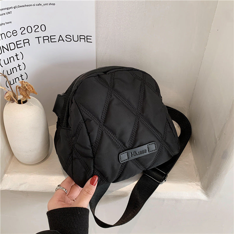 Women's Capacity Western Style Rhombus Shell Wide Shoulder Bags