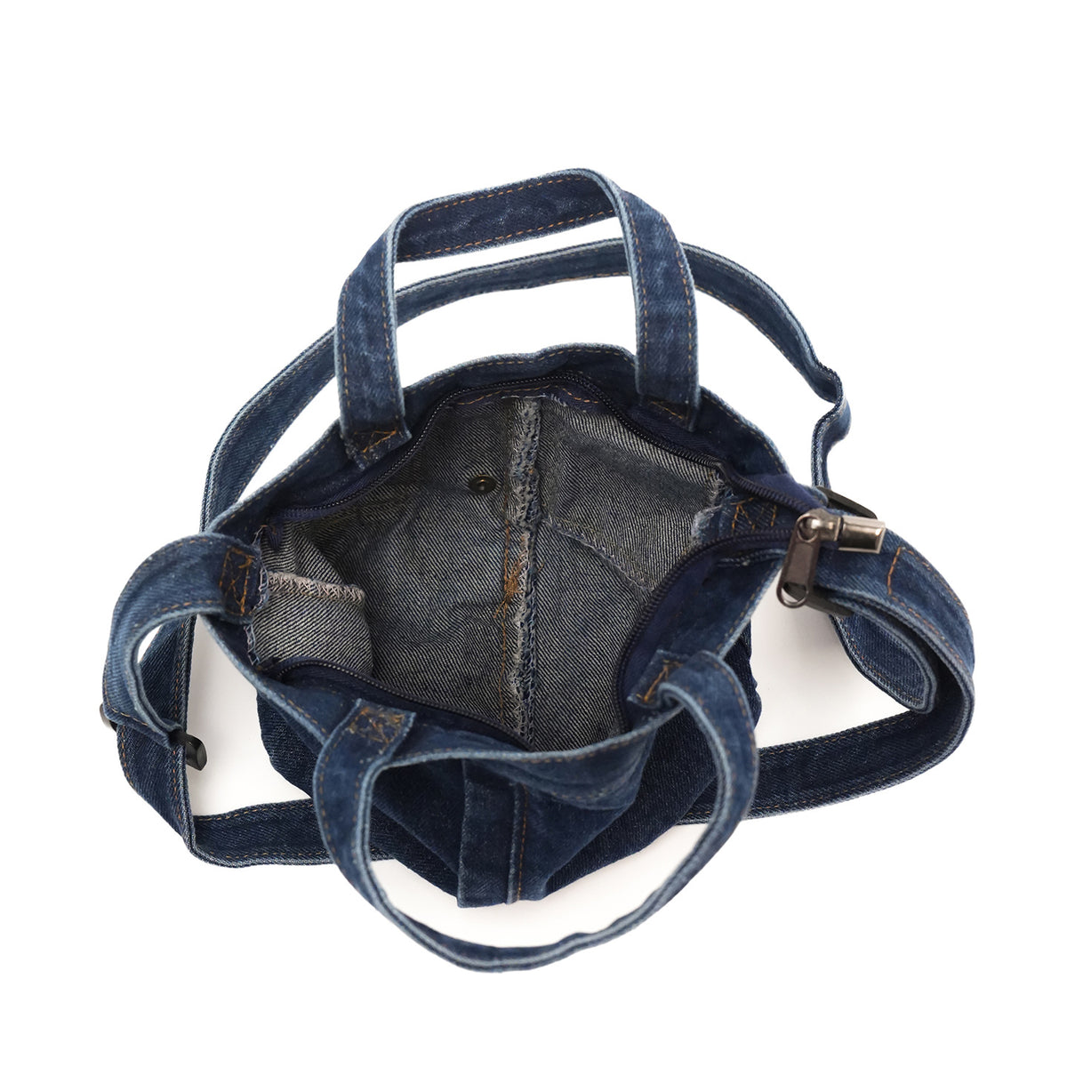 Durable Glamorous Vintage Denim Neutral Literary Shoulder Bags