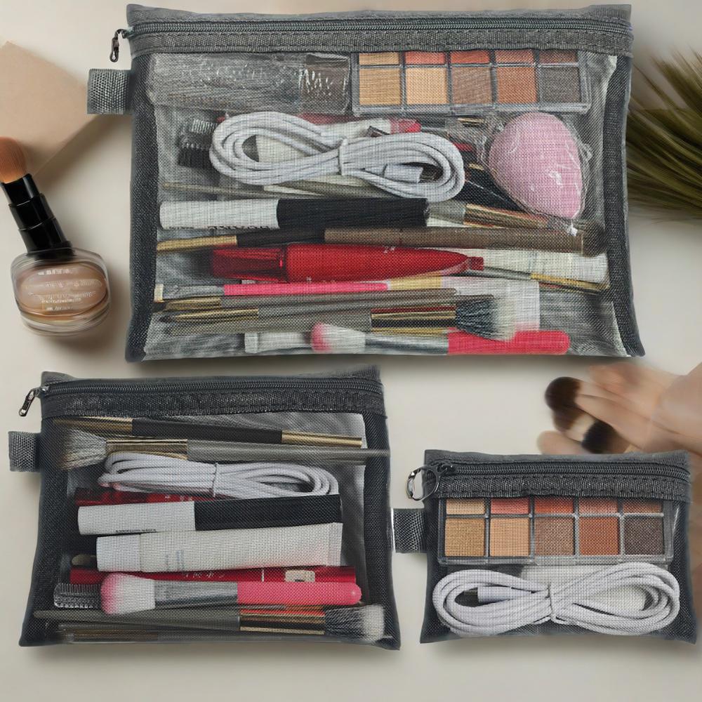 Nylon Mesh Portable Storage Wash Simple Makeup Bag