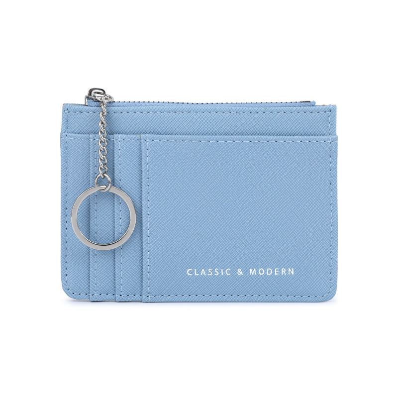 Women's Cross Pattern Korean Mini Multiple Card Holder