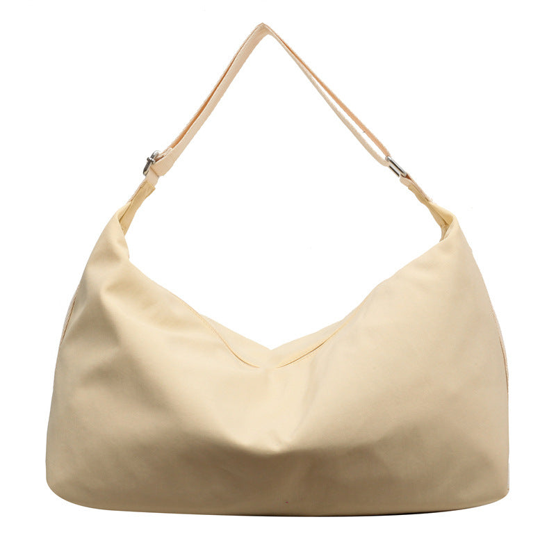 Women's Large Capacity Niche Commuter Solid Color Shoulder Bags
