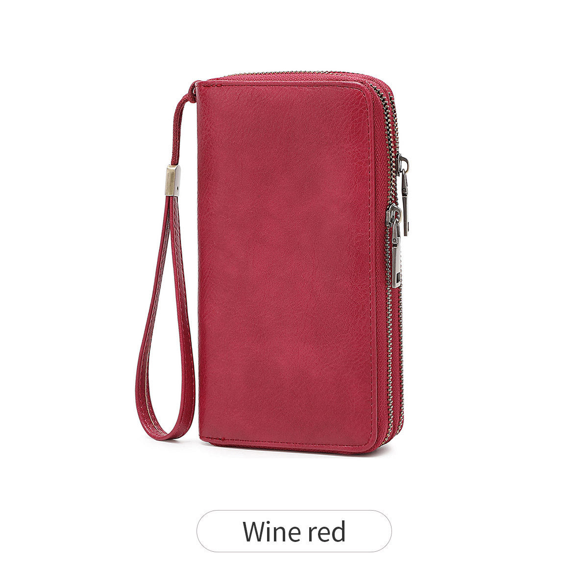 Women's & Men's Long Fashion Double Zipper Vintage Business Ladies Wallet