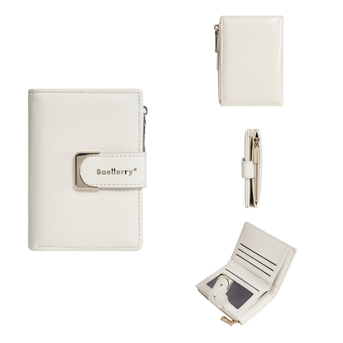 Women's Short Niche Zipper Two-fold Fashion Purses