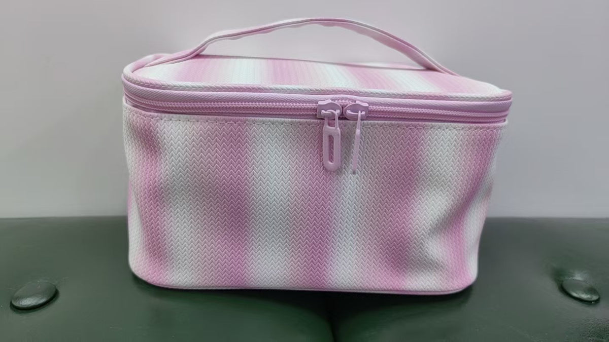 Transparent Striped Rainbow Portable Storage Wash Bags