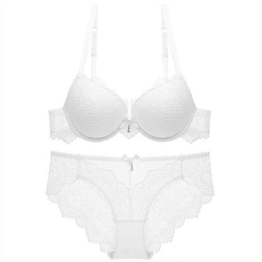 V Small Breast Exaggerating Push Up Lingerie Sets
