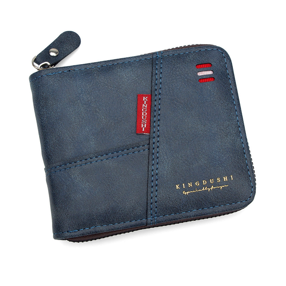 Men's Short Chain Fashion Simple Stitching With Card Holder