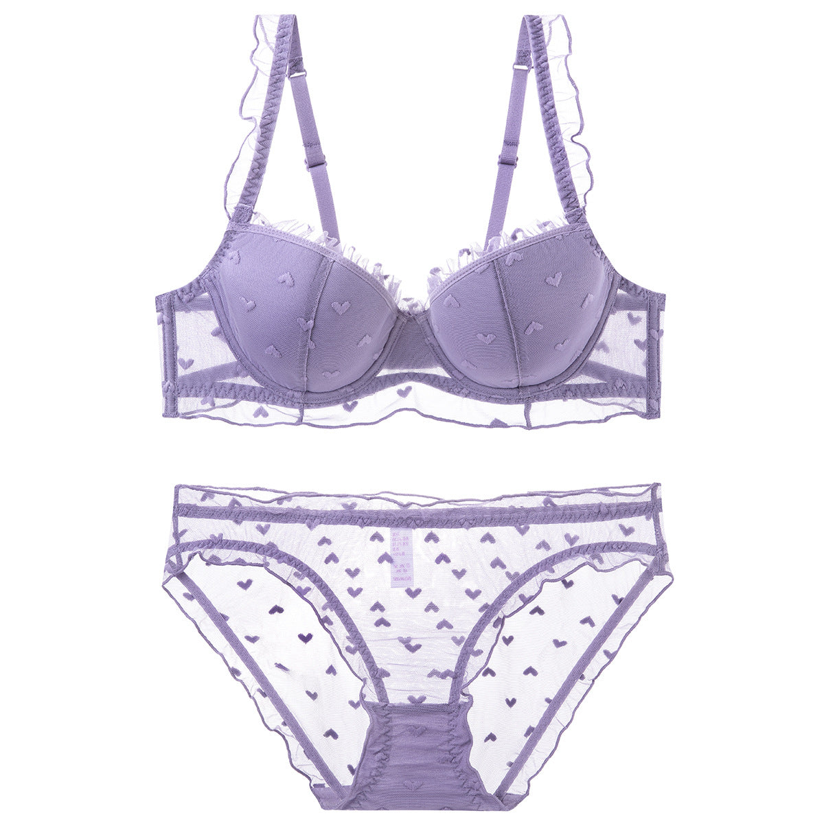 Thin Lace Soft Steel Ring Suit Big Lingerie Sets