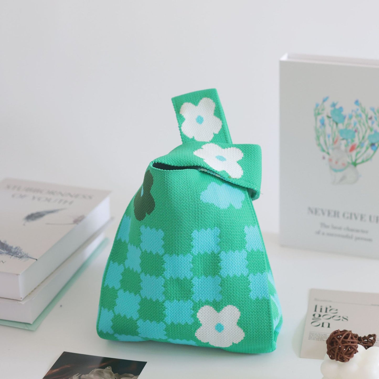 Unique Women's Knitted Woven Vest Simple Handbags