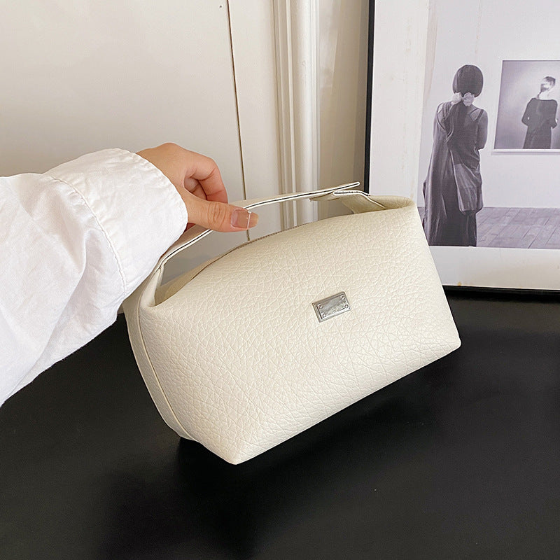 Portable Cosmetics Storage Simple Solid Color Cosmetic Bags