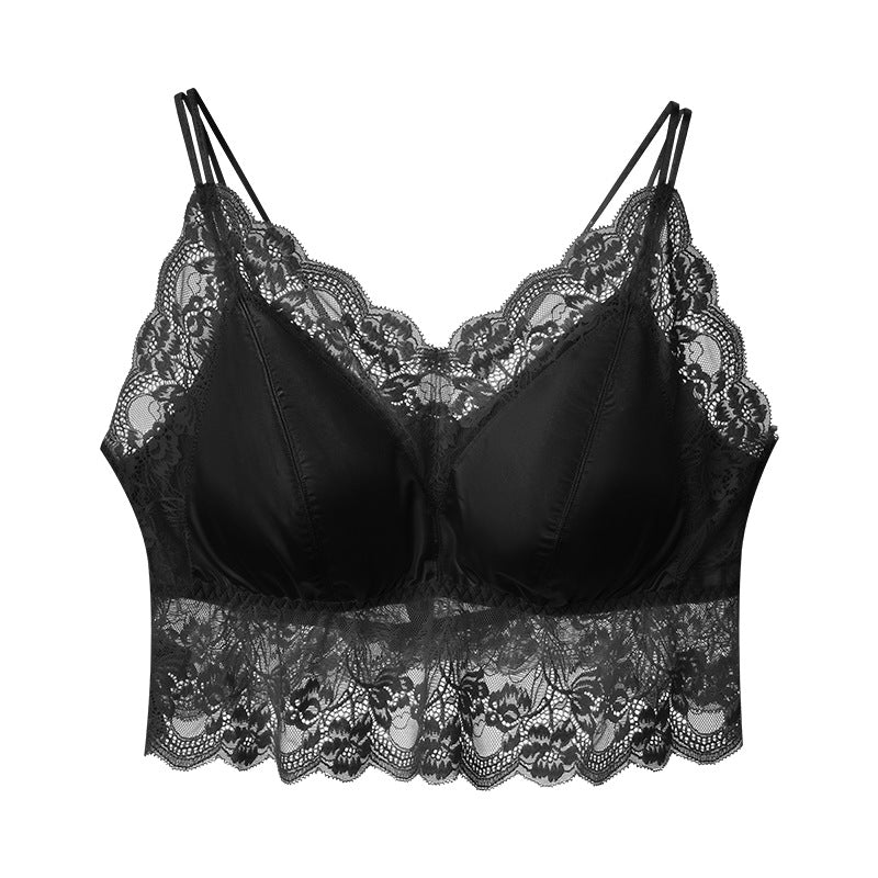 Beauty Back Lace Strap Underwear Hollow Chest Tanks Camis