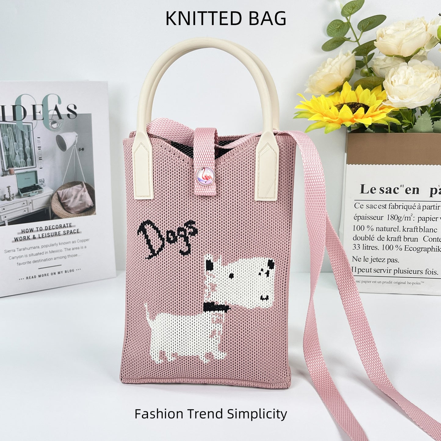 Pretty Knitted Mobile Mason Korean Mini Bags