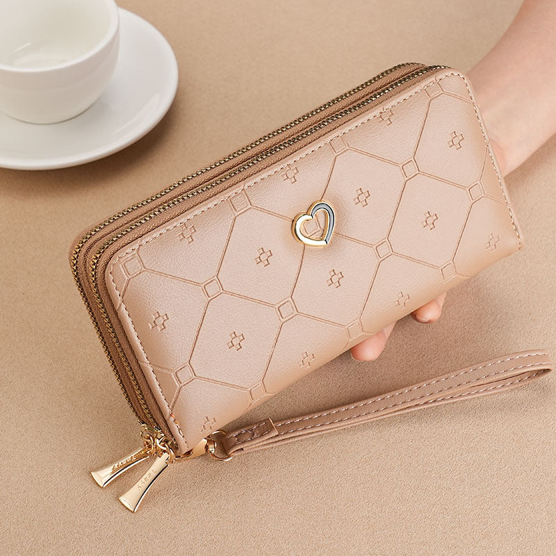 Charming Long Double Layer Zipper Fashion Ladies Wallets