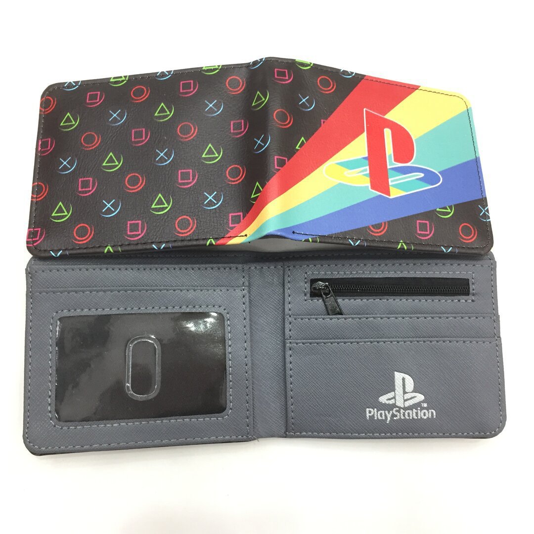 Men's Unique Cool Short Gray Bifold Coin Purses