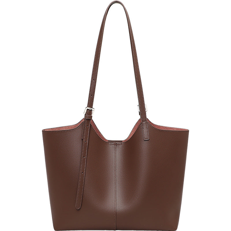 Women's Summer Genuine Leather Underarm Large Capacity Women's Messenger Bag