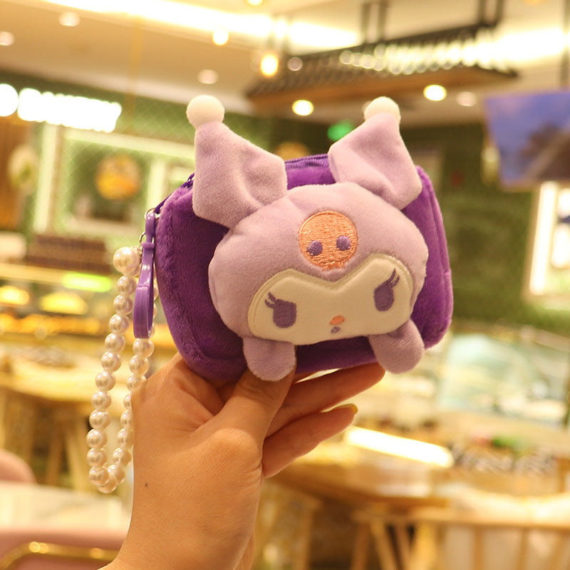 Women's Cute Creative Plush Change Packet Hanging Coin Purses