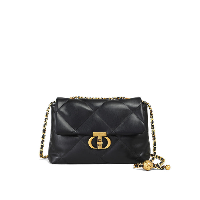 Women's Summer High-grade Chain Rhombus Underarm Leather Women's Messenger Bag