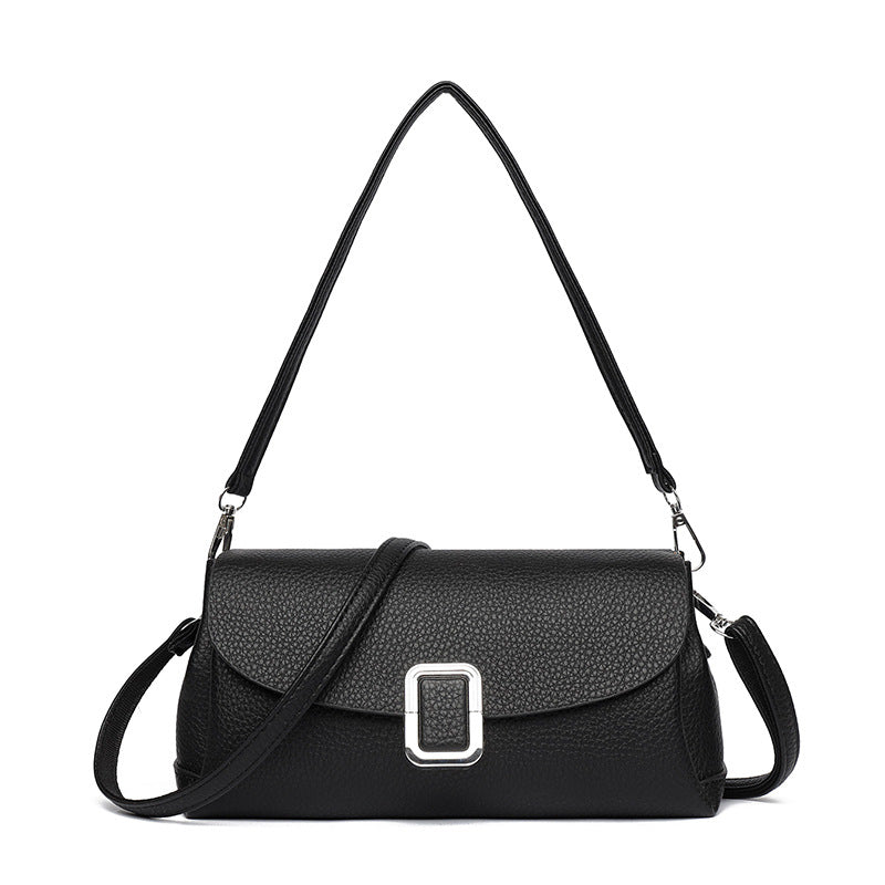 Women's Retro Simple Elegant Large Capacity Fashion Pure Color Women's Messenger Bag