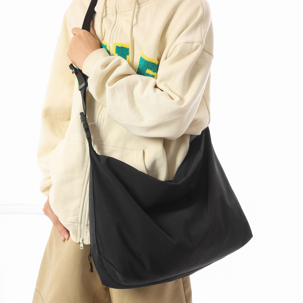 Women's & Men's Working Style Oxford Cloth Leisure Large Women's Messenger Bag
