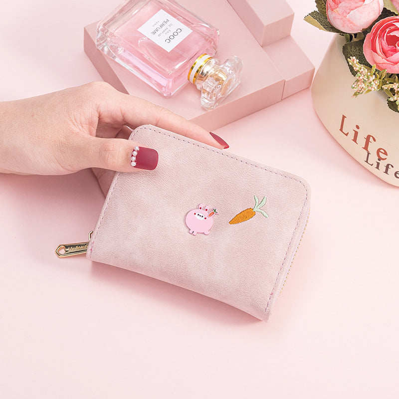 Female Short Versatile Korean Fashion Cute Fresh Card Holder