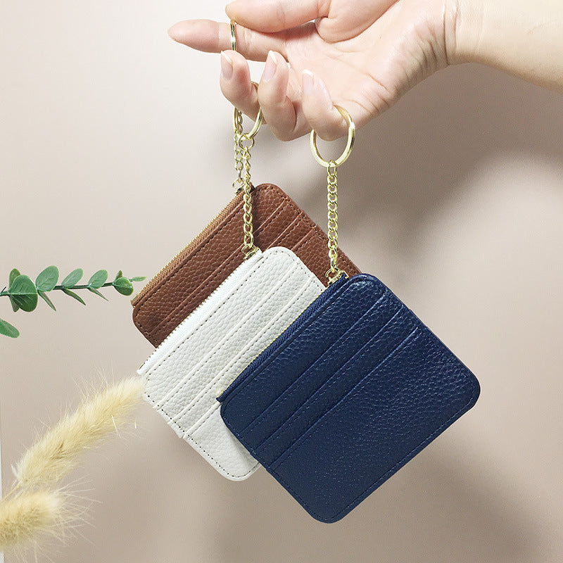 Women's Large Capacity Multiple Slots Exquisite Leather Card Holder