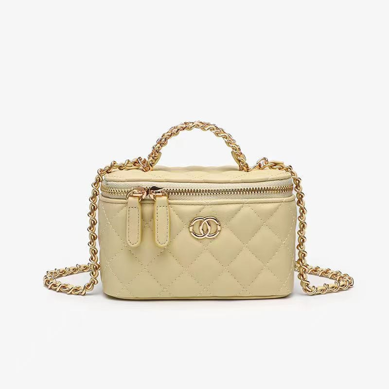 Design Rhombus Chain Classic Makeup Box Women's Shoulder Bag