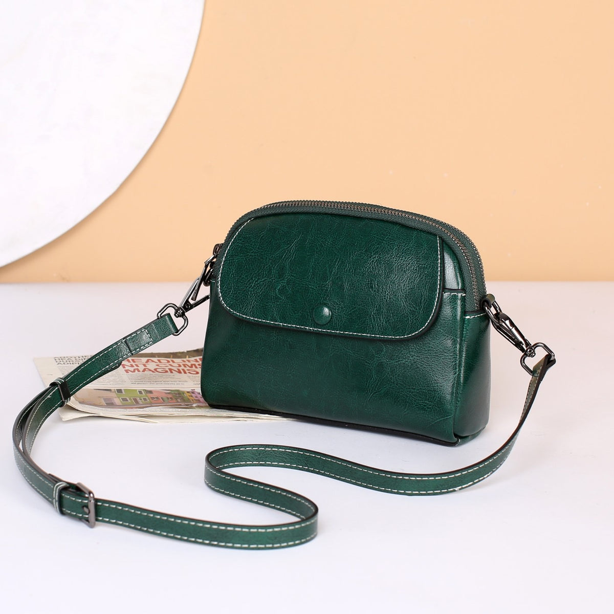 Women's Summer Genuine Leather Mobile Mini Women's Messenger Bag