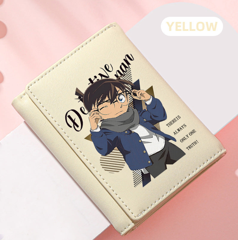 Women's Detective Conan Peripheral Mini Short For Ladies Wallet
