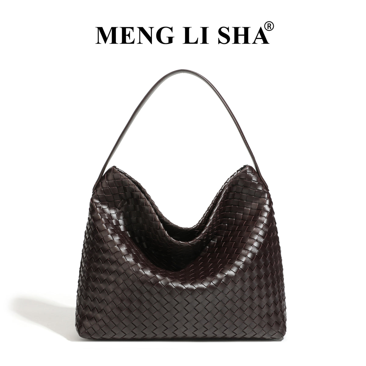 Korean Style Retro Trendy Large Capacity Hand-woven Commuter Women's Shoulder Bag