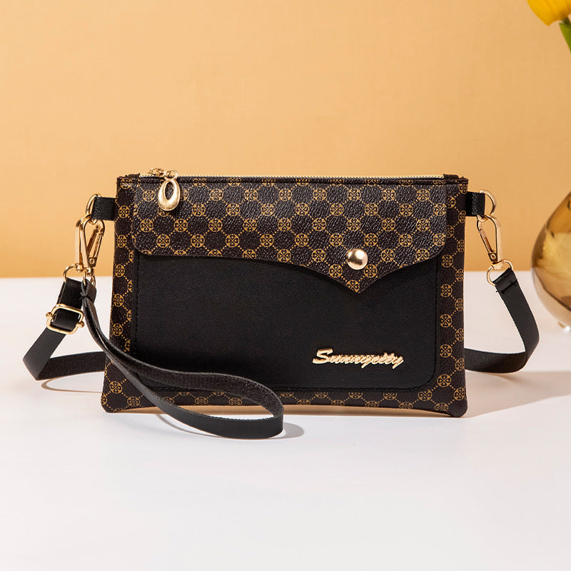 Women's Fashion Multifunctional Clutch Contrast Color Women's Messenger Bag