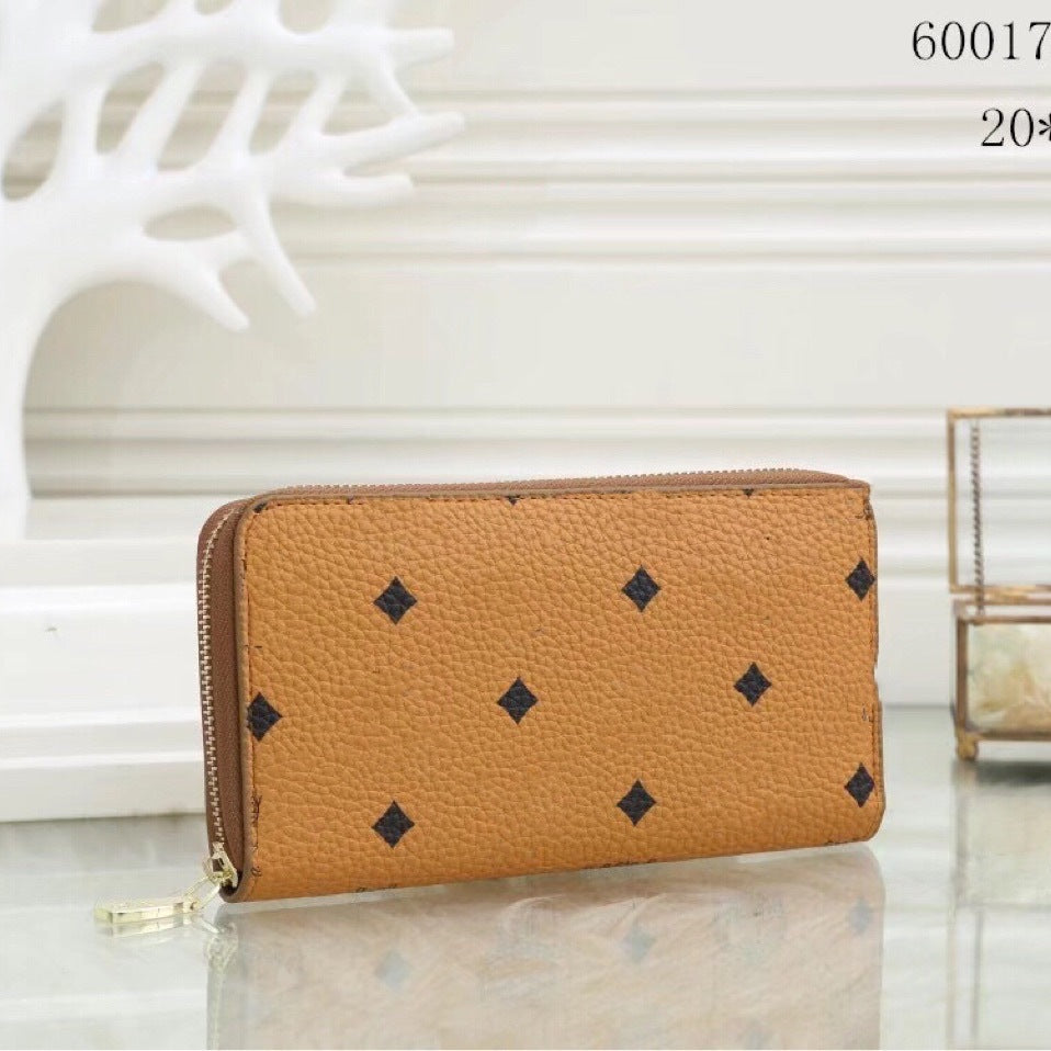 Pretty Sunflower Printed Mid-length Zipper Horizontal Ladies Wallet