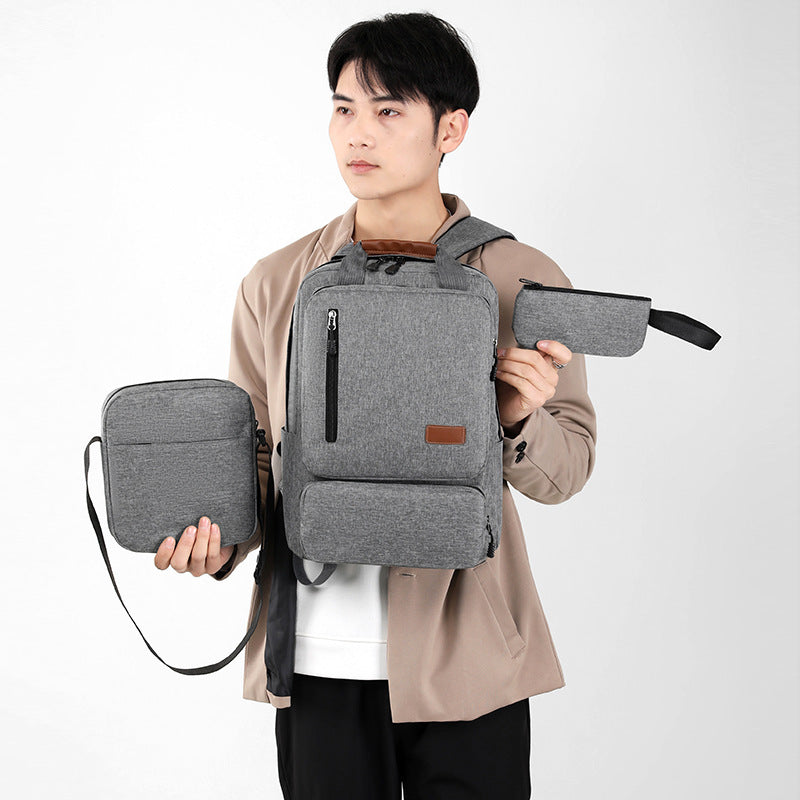 Men's Three-piece Inch Computer Business Commute Large Backpacks