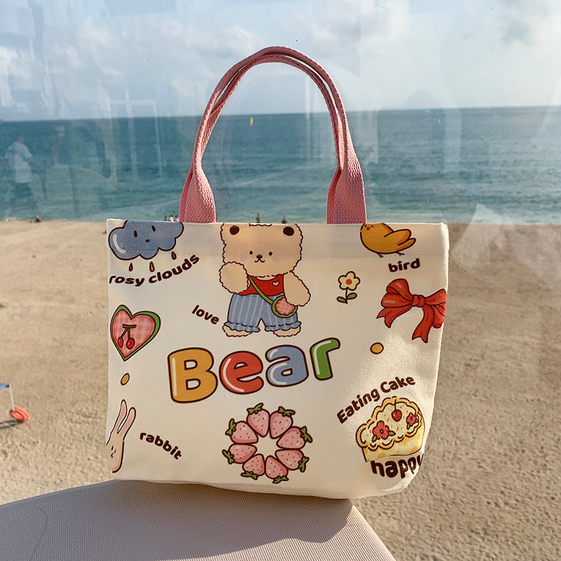 Large Capacity Commuter Lunch Simple Versatile Handbags