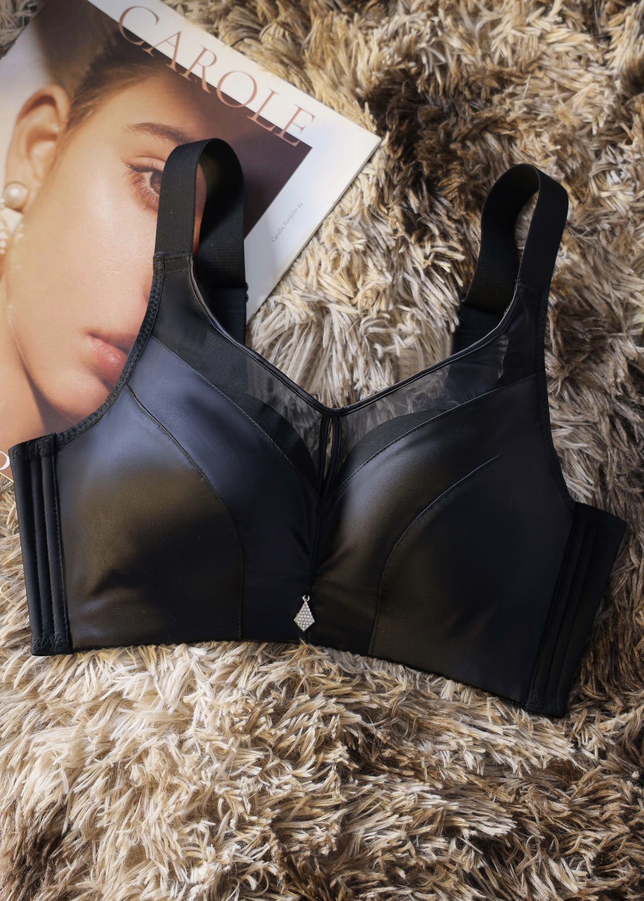 Light Luxury Satin Tube Top Big Bras