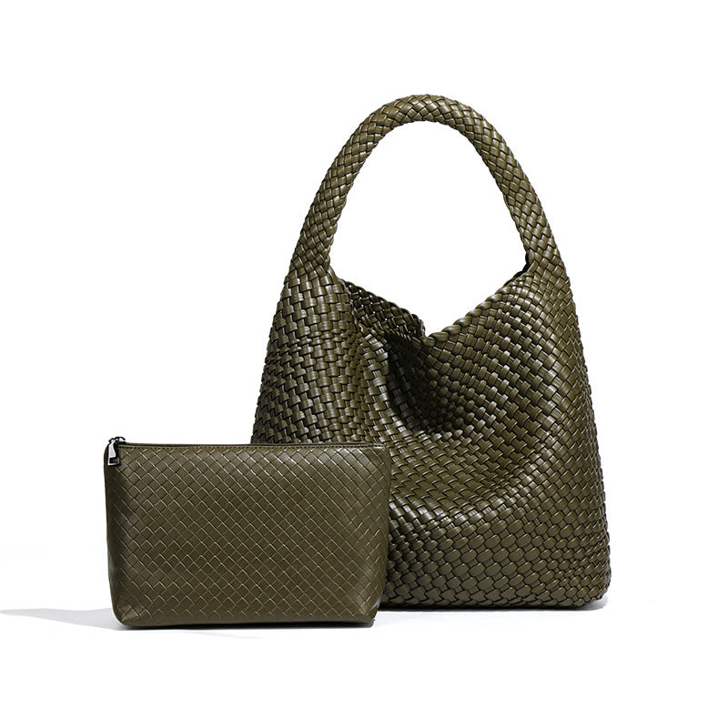 Women's Hand-woven Fashion Portable Korean Style Large Capacity Women's Shoulder Bag