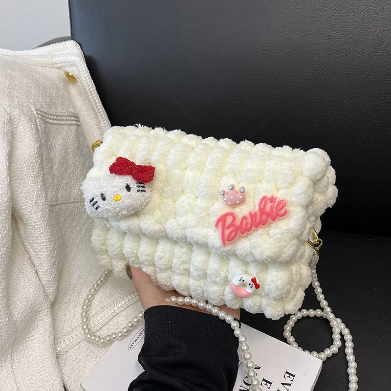 Women's Hello Kitty Homemade Material Gifts For Women's Messenger Bag