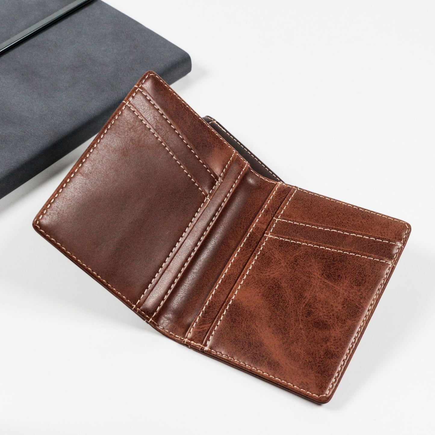 Crazy Horse Leather Large Capacity Protective Cover Card Holder