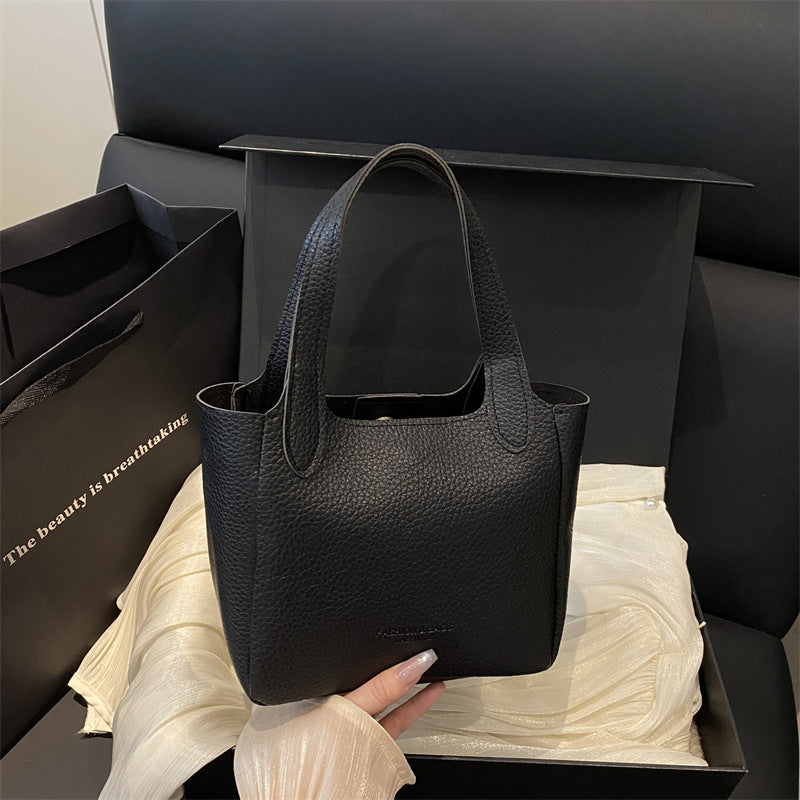 Women's Solid Color Fashion Retro Autumn Simple Women's Shoulder Bag