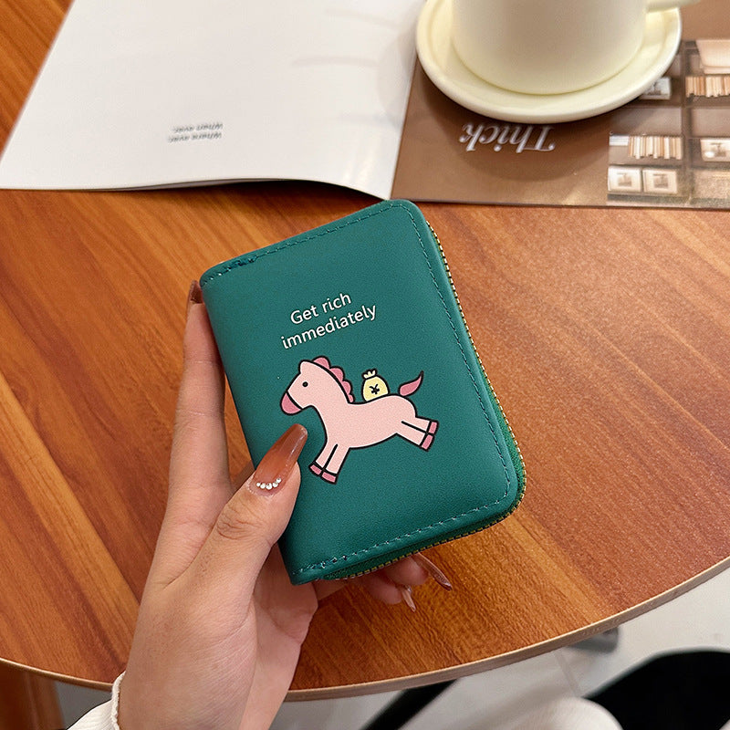 Glamorous Women's Storage Position Sets Clamp Card Holder