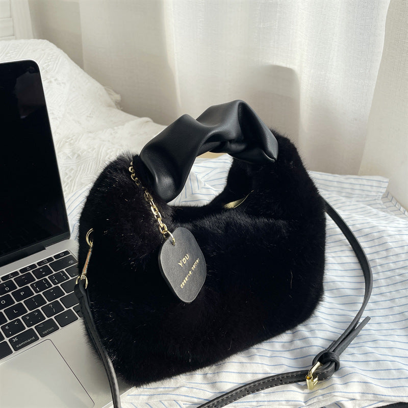 Women's High-grade Lunch Box Plush Personalized Bags